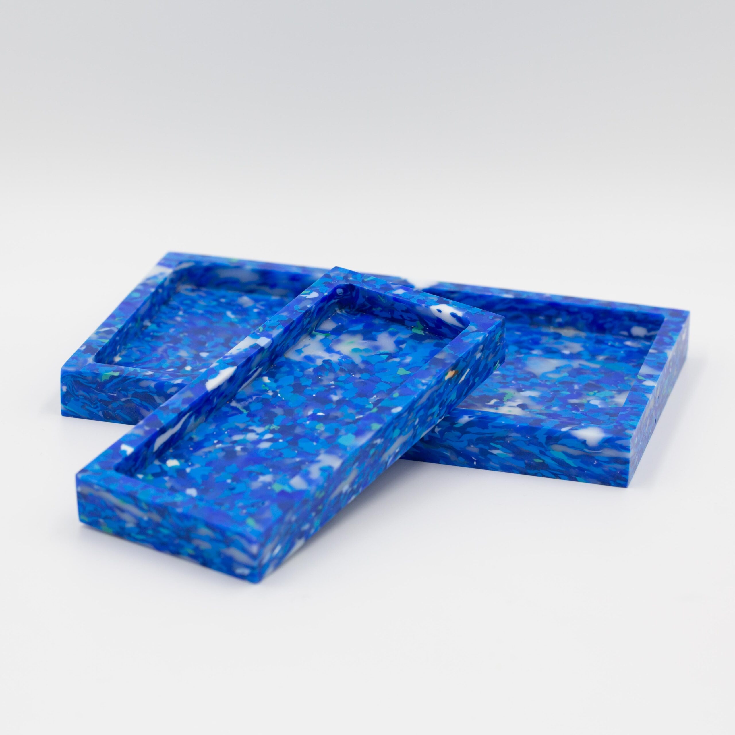 Blue Rectangular trays